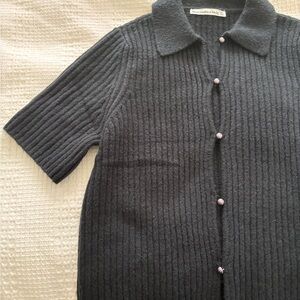 Abercrombie & Fitch Dark Gray Knit Sweater